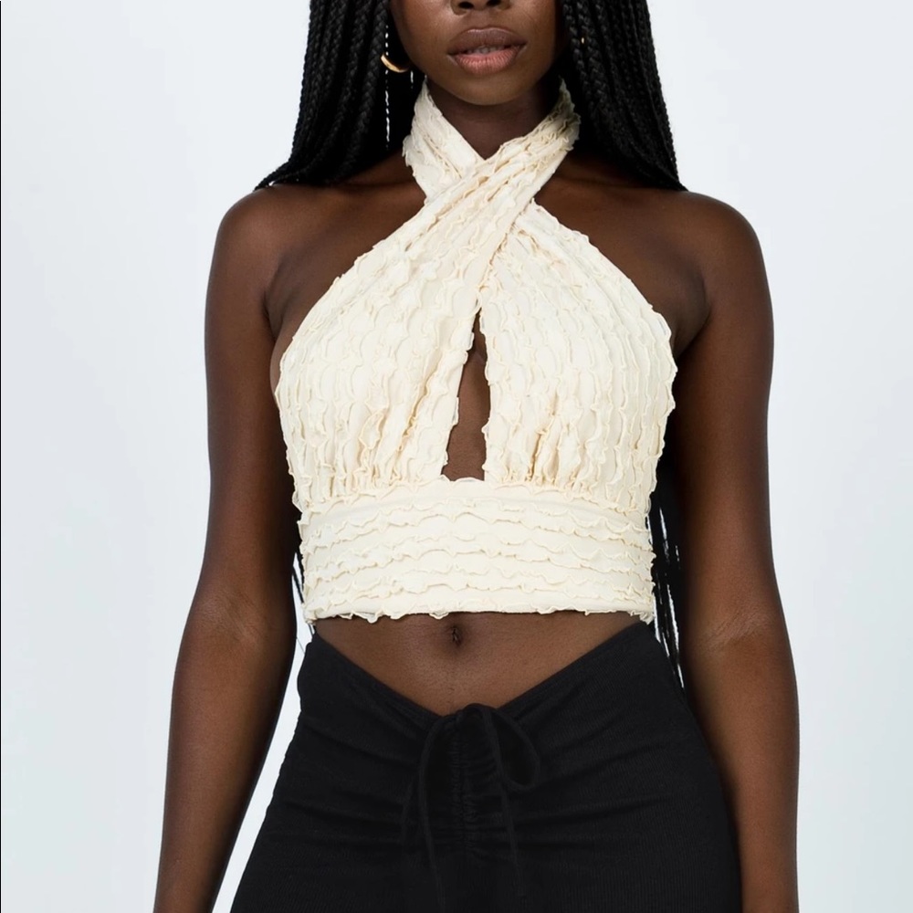 Princess Polly Chayse Top Beige